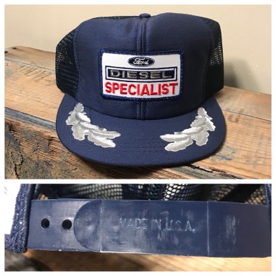 Vintage Ford Diesel Specialist Trucker hat Made in USA tractor patch snapback   eb-05843601
